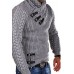 Men's Stand Collar Winter Warm Casual Collar Sweater