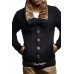 Men's Stand Collar Winter Warm Casual Wool Collar Sweater